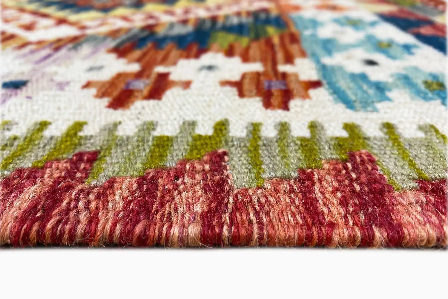 Kelim Afghan Läufer - (192x64 cm) - German Carpet Shop