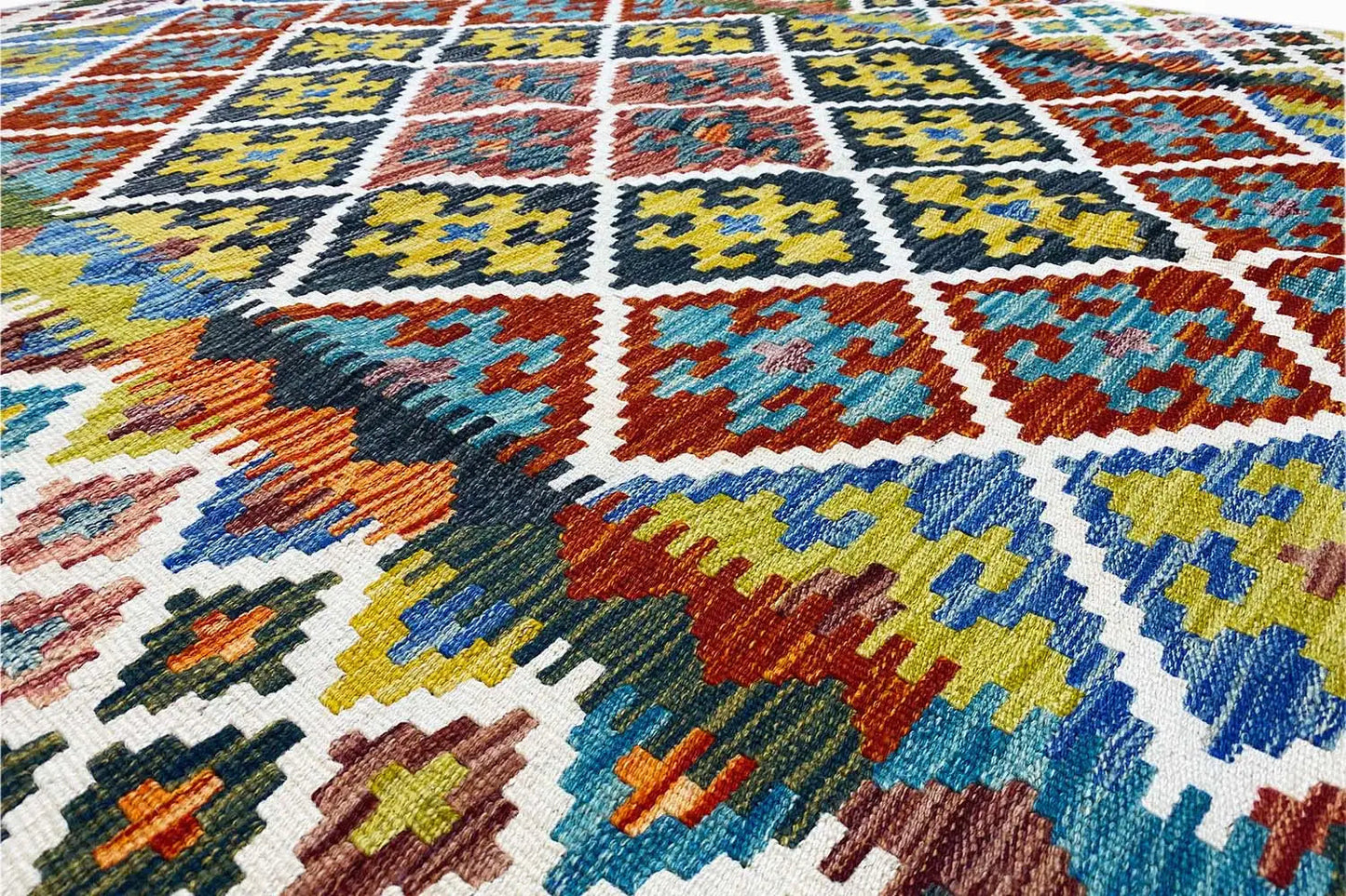 Kelim Afghan - (197x150cm) - German Carpet Shop