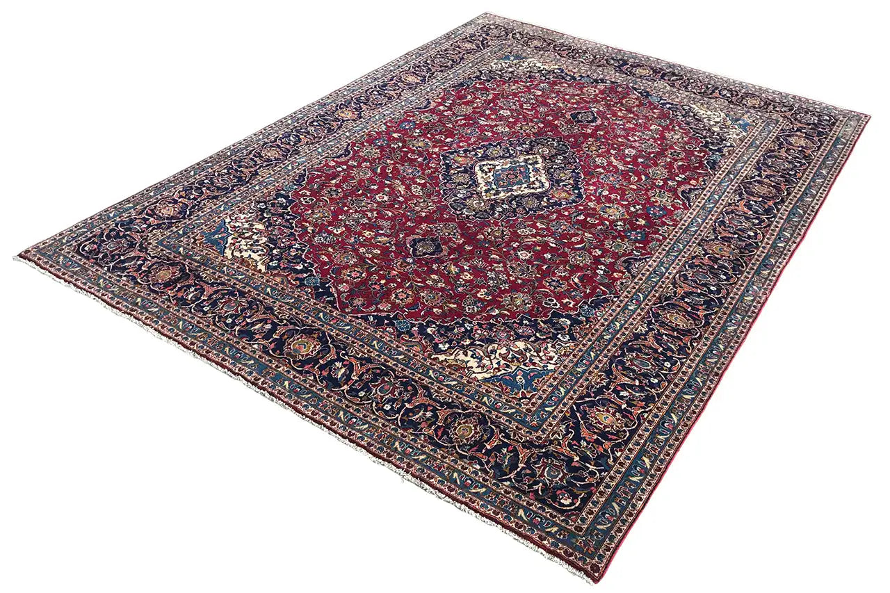 Keshan - Rot (400x288 cm) - German Carpet Shop