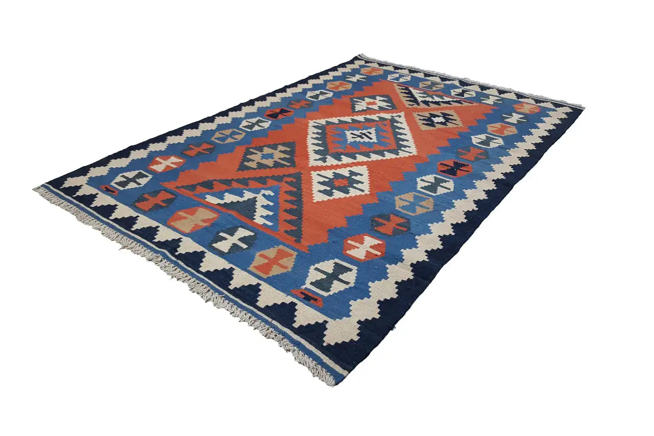 Kilim Qashqai - 802425 (181x120cm) - German Carpet Shop