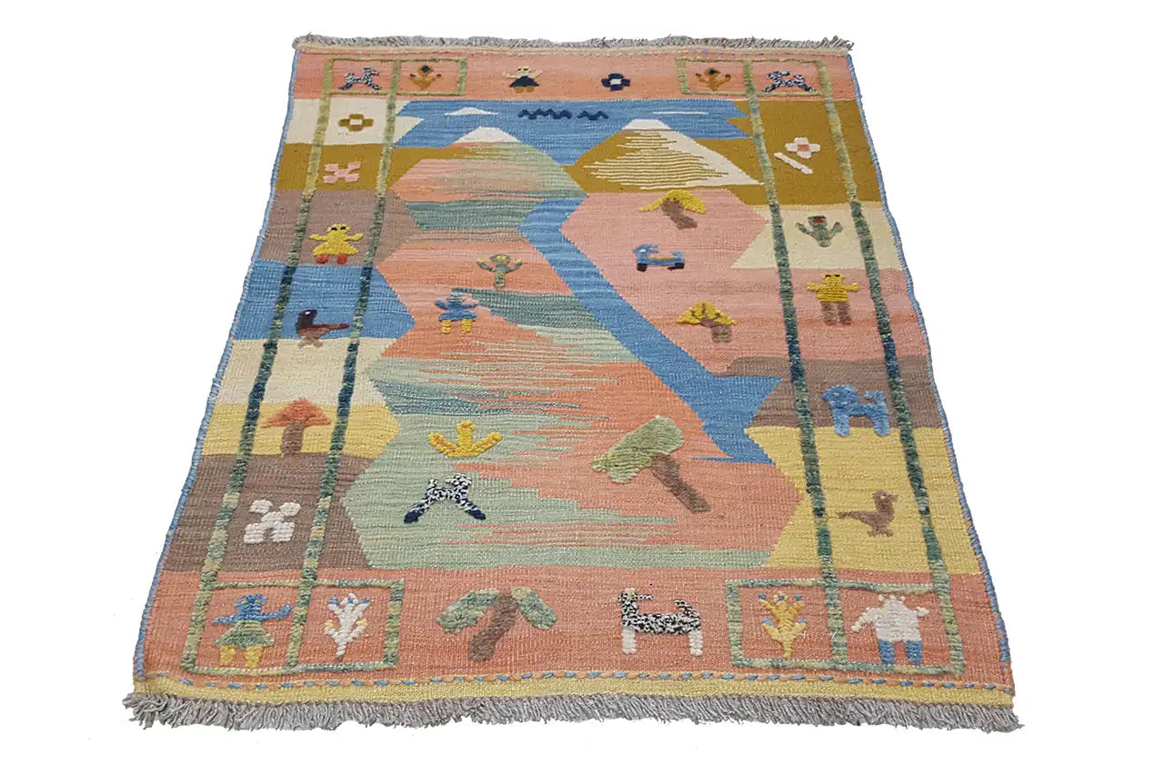 Kilim Qashqai - 800593 (112x84cm) - German Carpet Shop