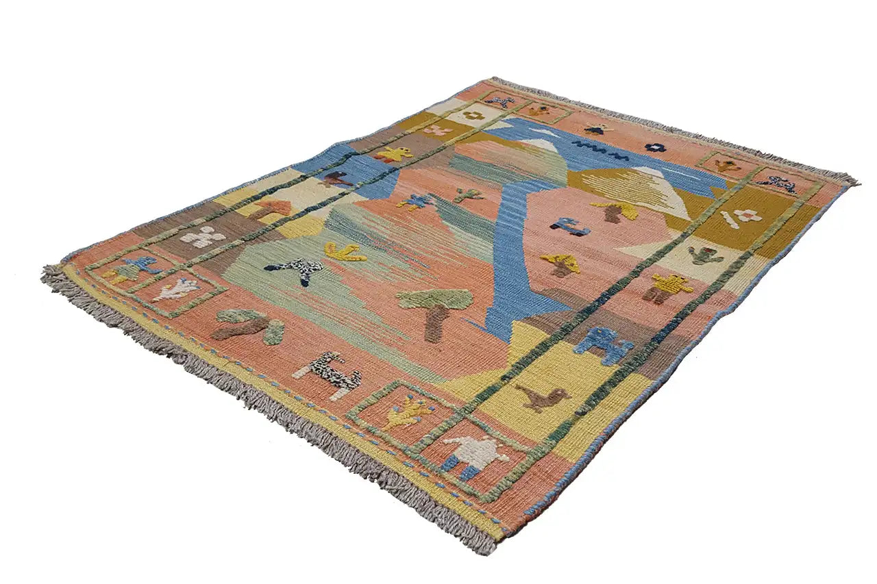 Kilim Qashqai - 800593 (112x84cm) - German Carpet Shop