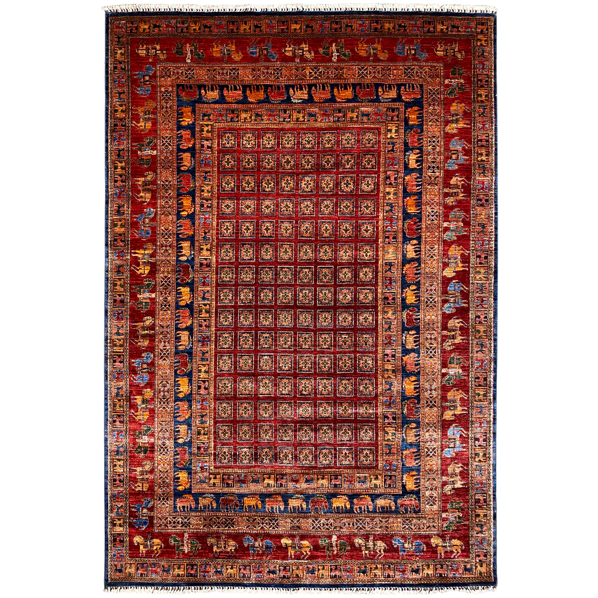 Roter Khorjin Teppich 352x252 cm - German Carpet Shop