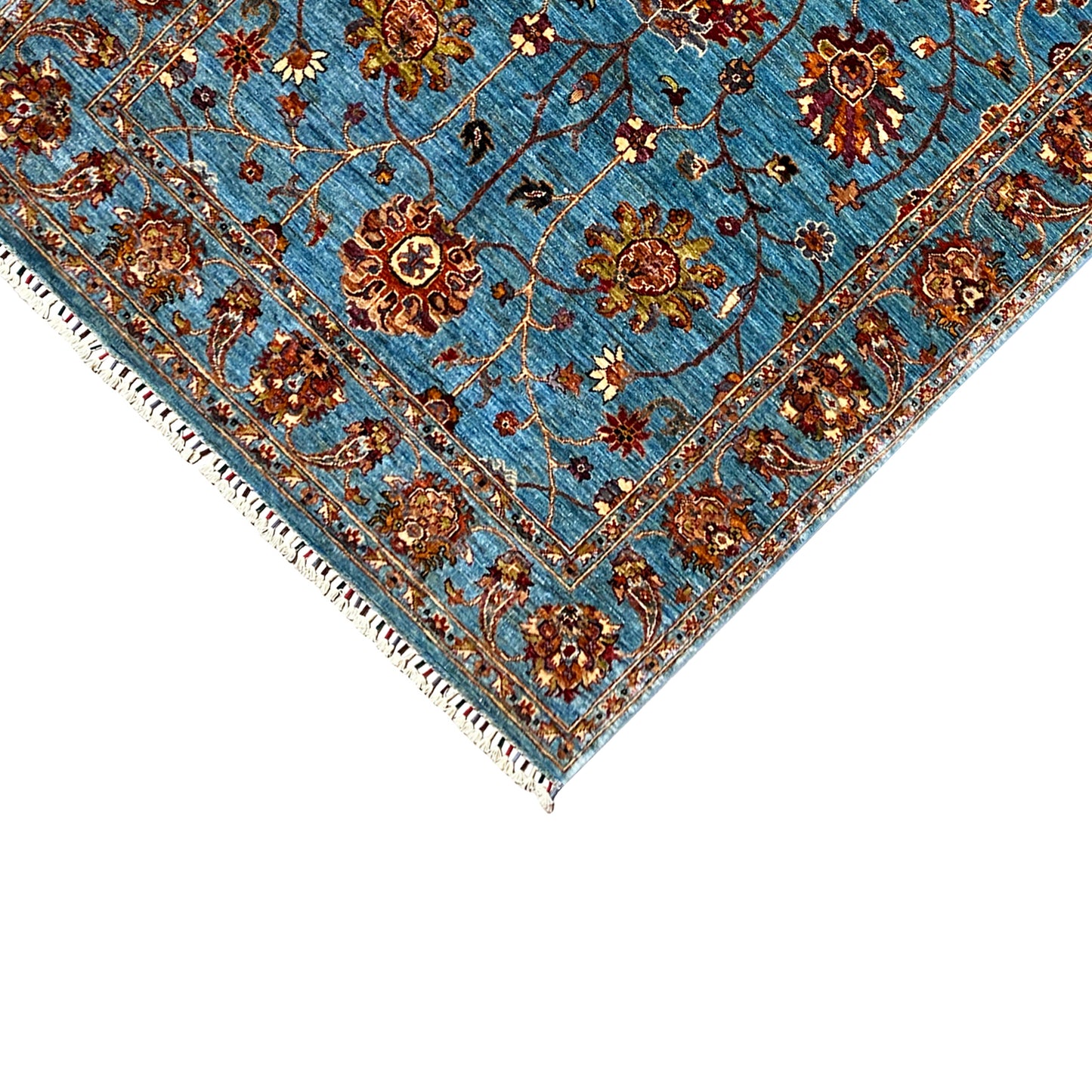 Blauer Khorjin Teppich 204x154 cm - German Carpet Shop