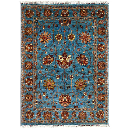 Blauer Khorjin Teppich 204x154 cm - German Carpet Shop
