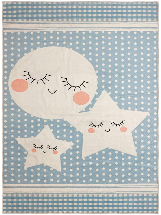 Tapis pour enfants « Monde étoilé », bleu, 160x230 cm