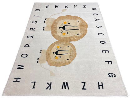 Tapis pour enfants « Lion », beige, 140x200 cm