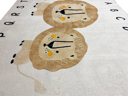 Tapis pour enfants « Lion », beige, 140x200 cm