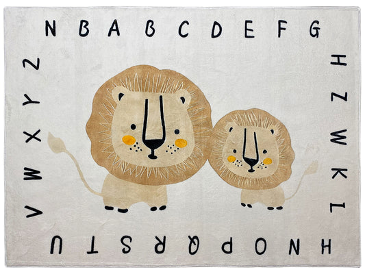Tapis pour enfants « Lion », beige, 140x200 cm