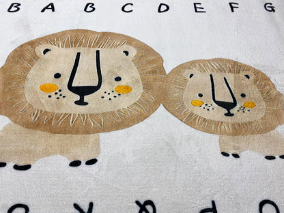 Tapis pour enfants « Lion », beige, 90x160 cm