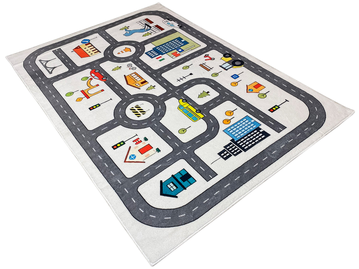 Tapis pour enfants « Rue », gris, 140x200 cm