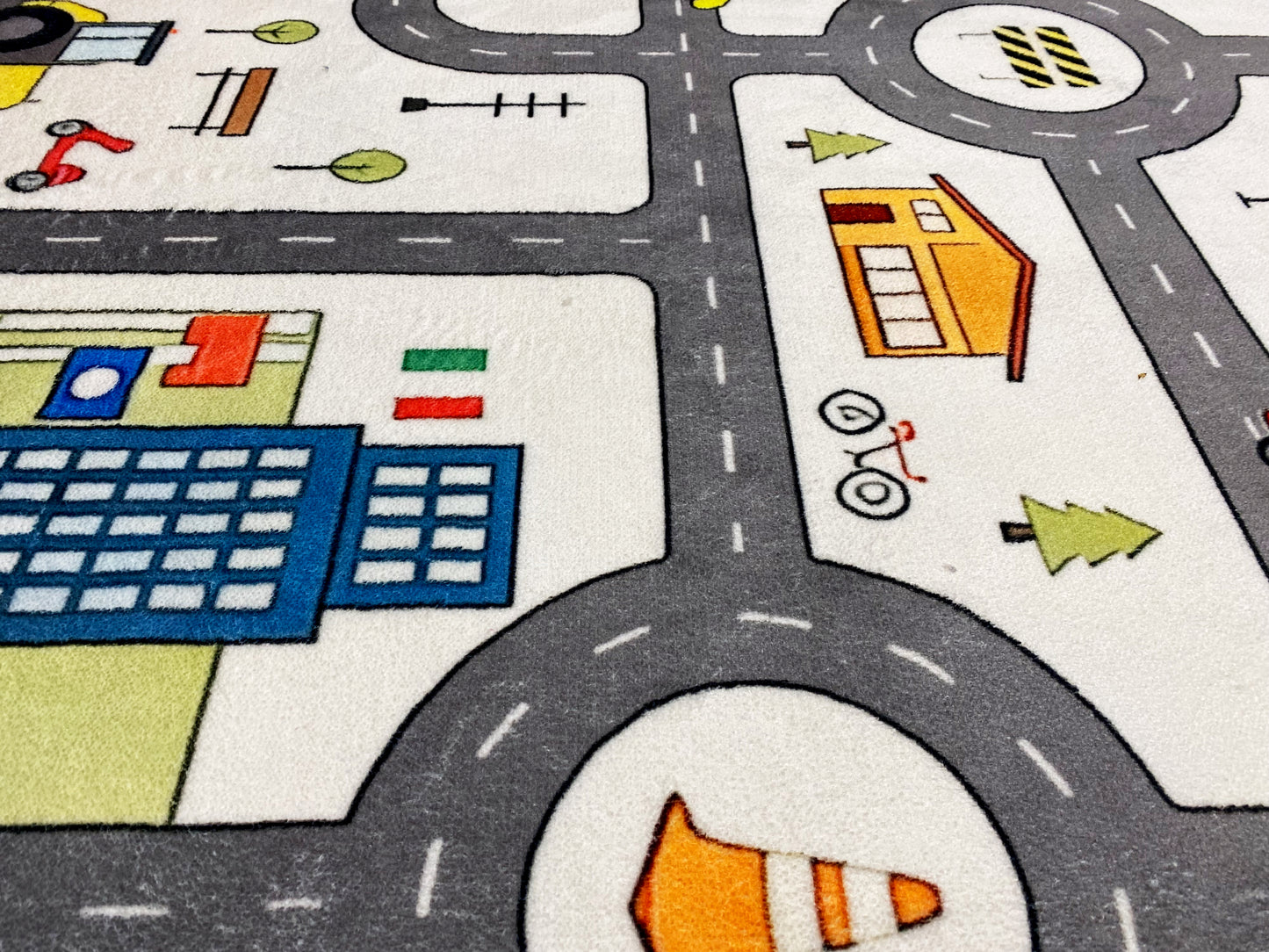 Tapis pour enfants « Rue », gris, 140x200 cm