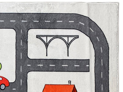 Tapis pour enfants « Rue », gris, 140x200 cm
