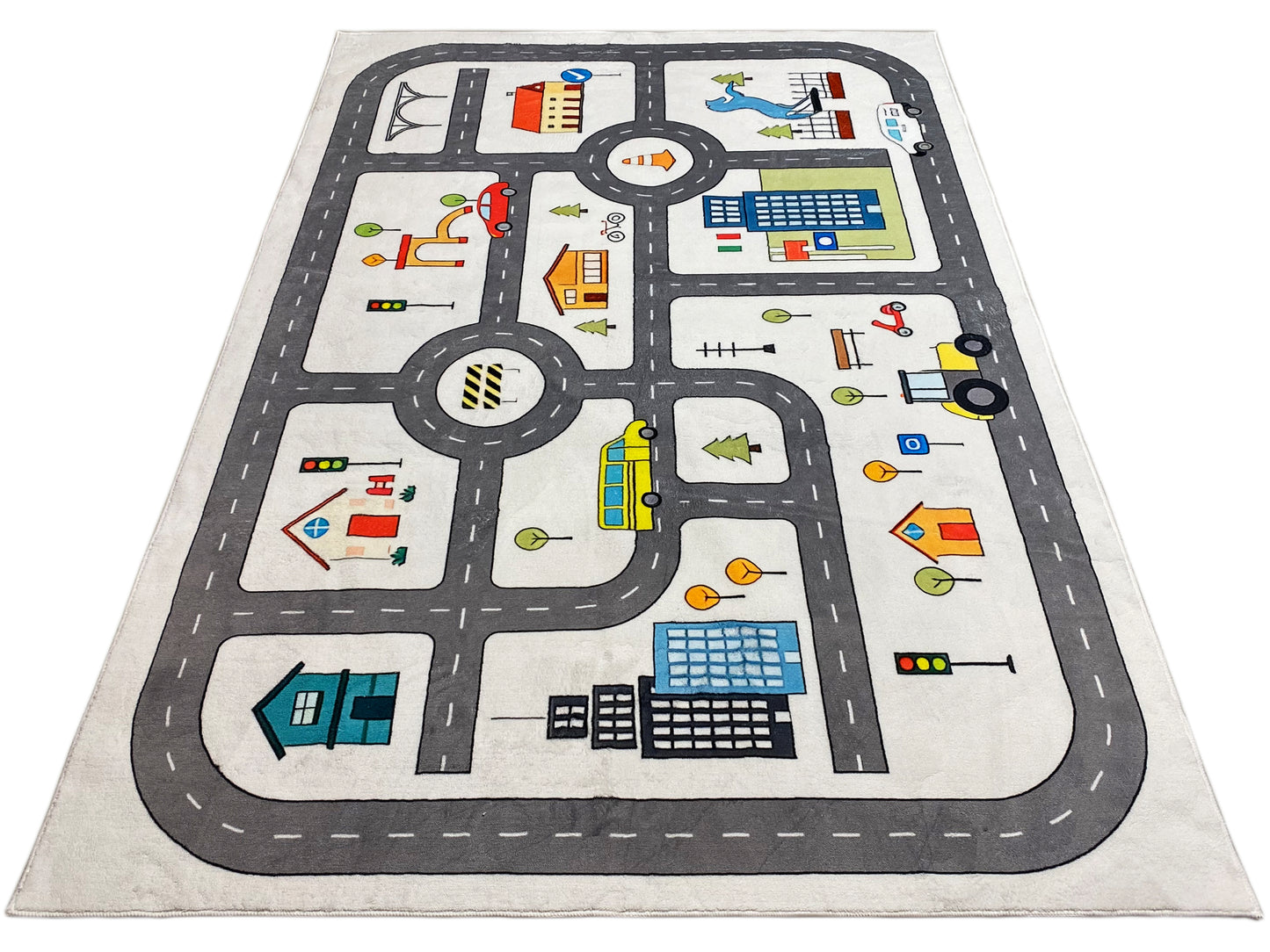 Tapis pour enfants « Rue », gris, 160x230 cm