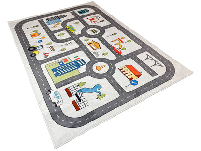 Tapis pour enfants « Rue », gris, 160x230 cm