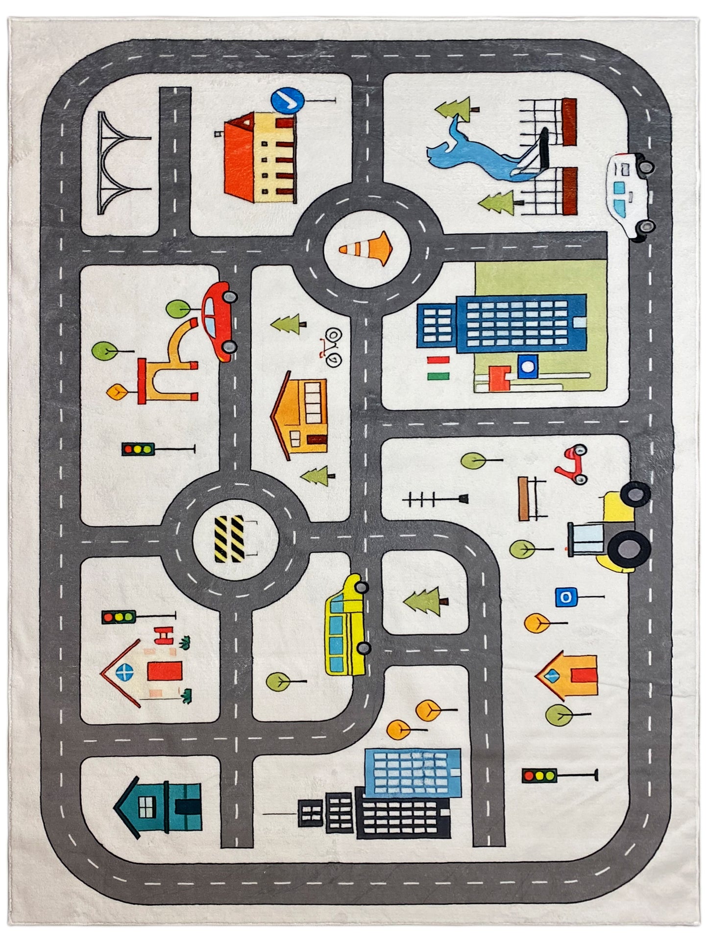 Tapis pour enfants « Rue », gris, 160x230 cm