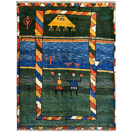 Gabbeh Teppich 170x140cm