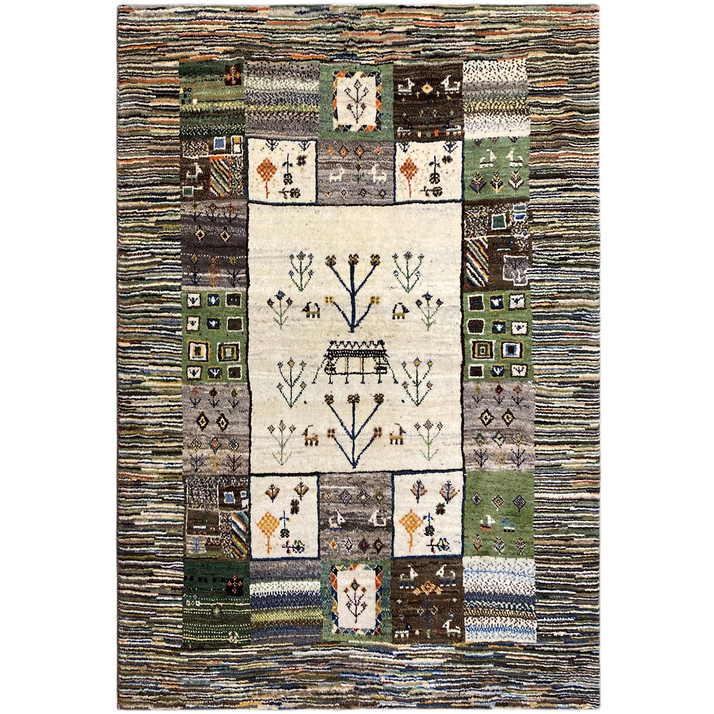 Tapis Gabbeh 210x153 cm