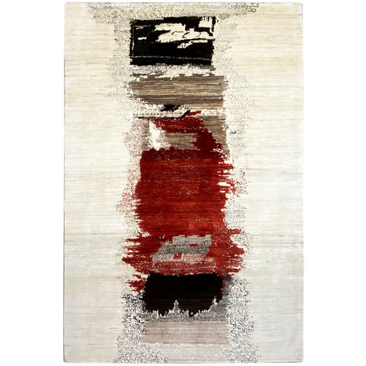 Gabbeh Exklusiver Teppich Rot 308x197 cm - German Carpet Shop