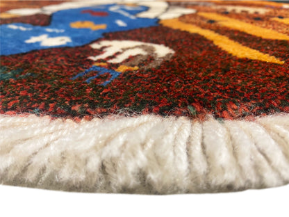 Tapis Gabbeh Marron, 107x107 cm