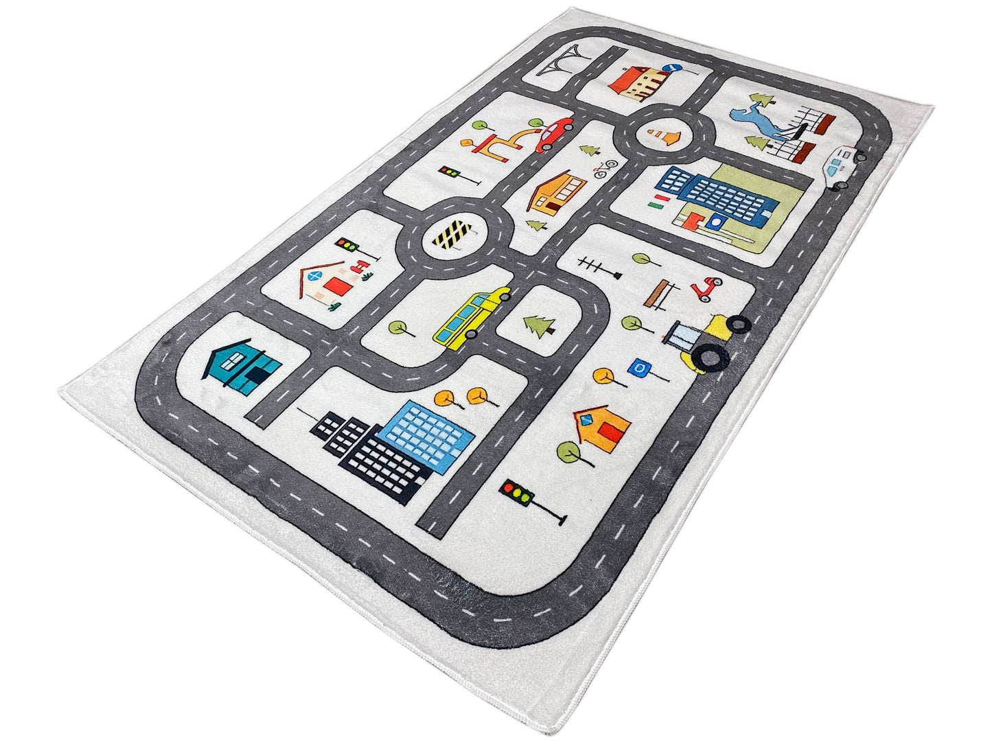 Tapis pour enfants « Rue », beige, 90 × 160 cm