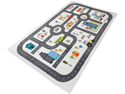 Tapis pour enfants « Rue », beige, 90 × 160 cm