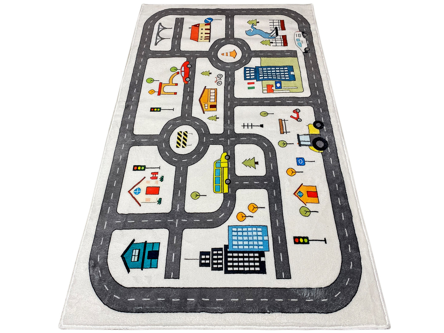 Tapis pour enfants « Rue », beige, 90 × 160 cm
