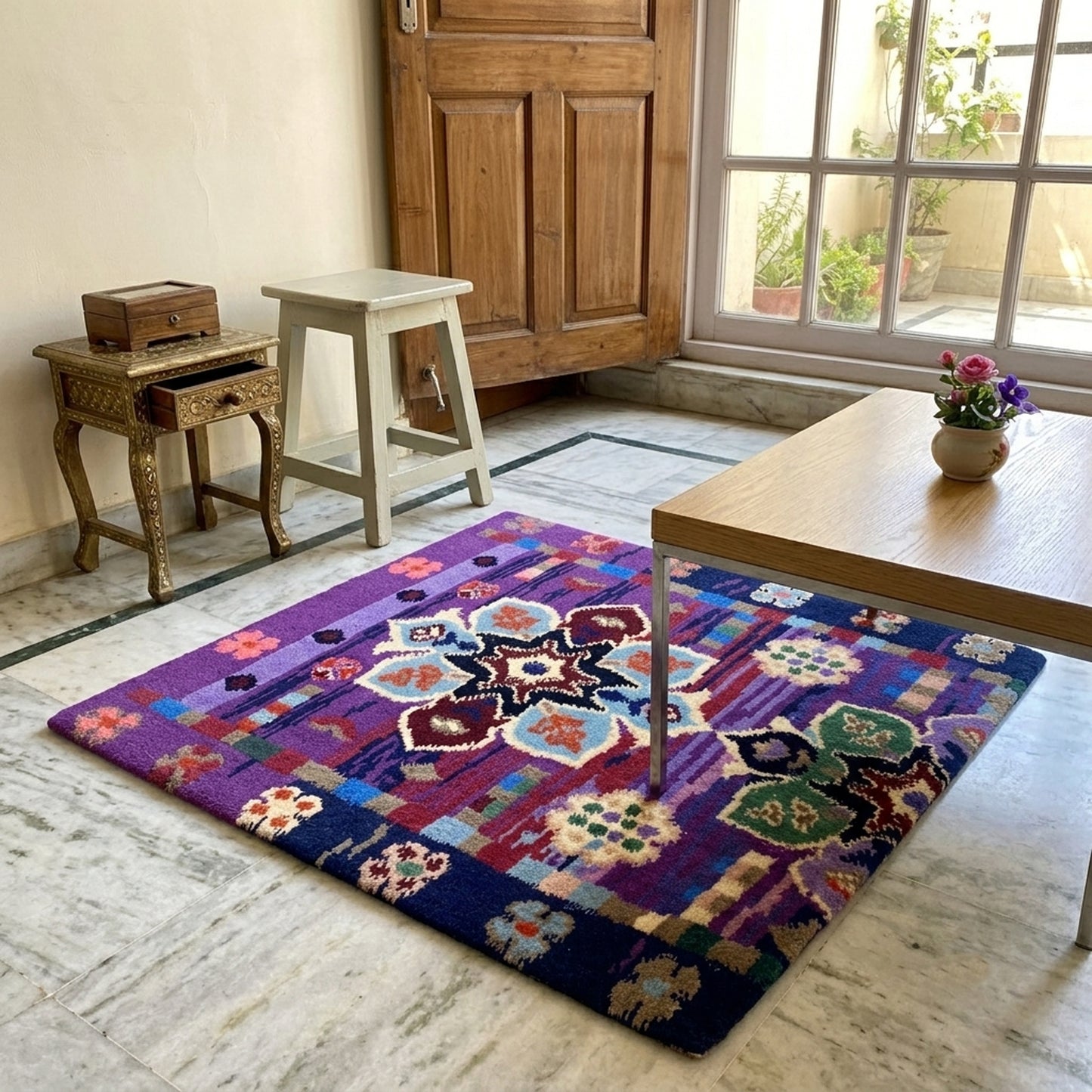 Tapis design - 77x62 cm