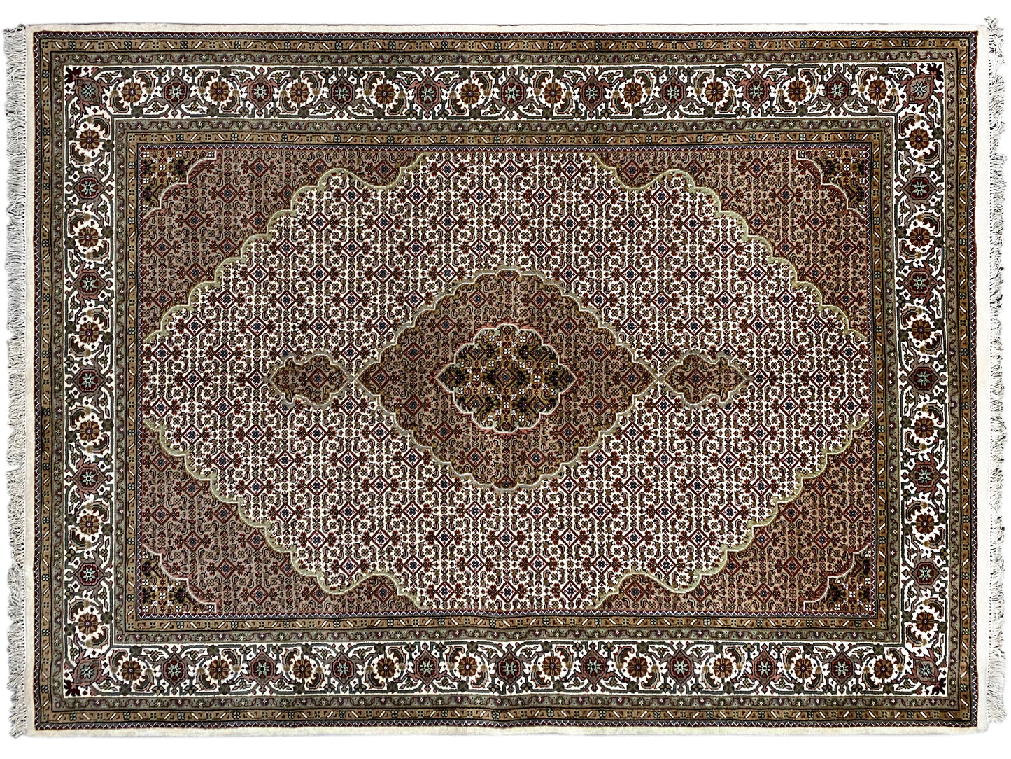 Tapis Indo Täbriz - 1419411 (245x173 cm)