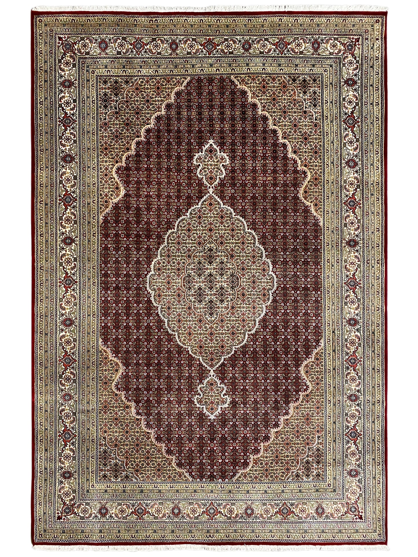Tapis Indo Täbriz - 719392 (309x199 cm)