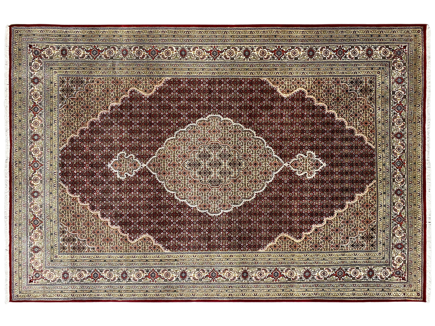 Tapis Indo Täbriz - 719392 (309x199 cm)