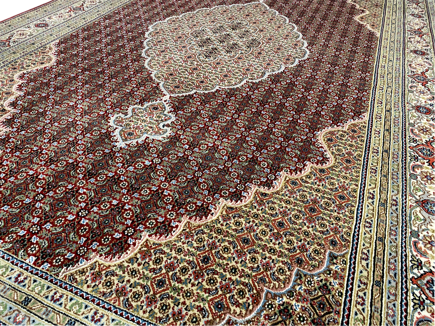 Tapis Indo Täbriz - 719392 (309x199 cm)