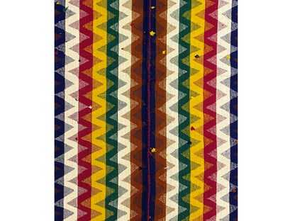 Schlafzimmer Jajim Teppich im farbenfrohen Boho-Stil aus handgesponnener Wolle