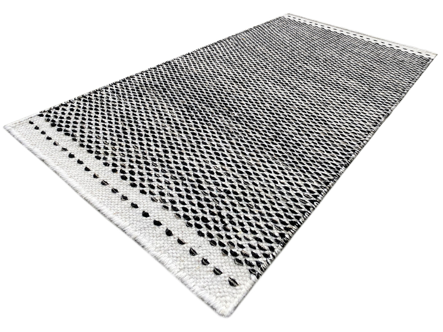 Tapis Kelim noir - 60x90 cm