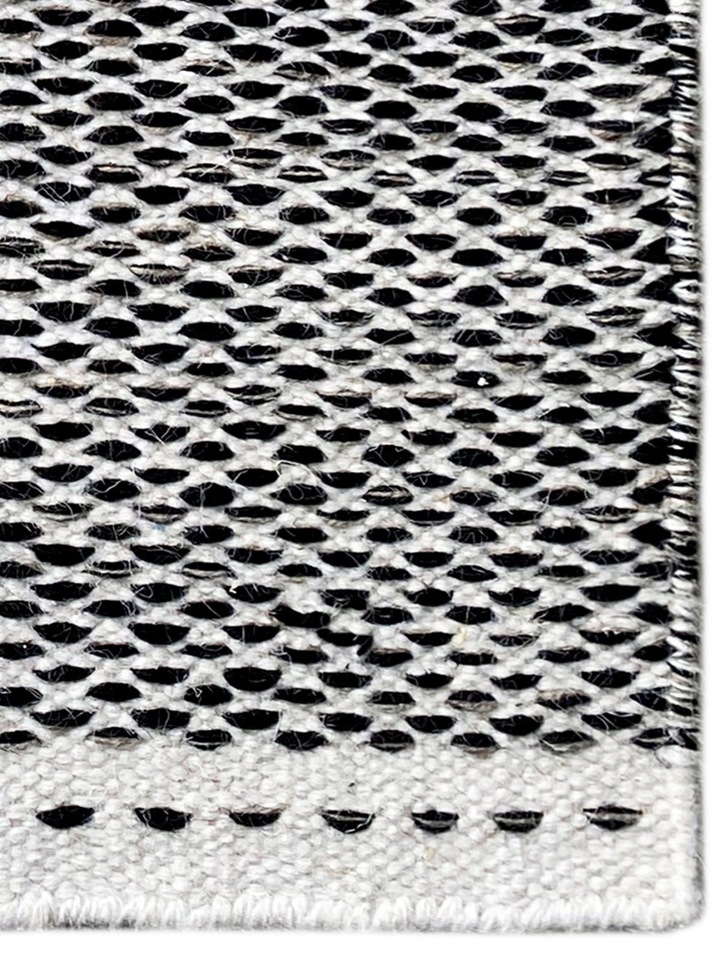 Tapis Kelim noir - 60x90 cm