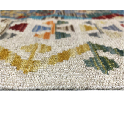 Tapis Kelim coureur Afghan 386x87cm