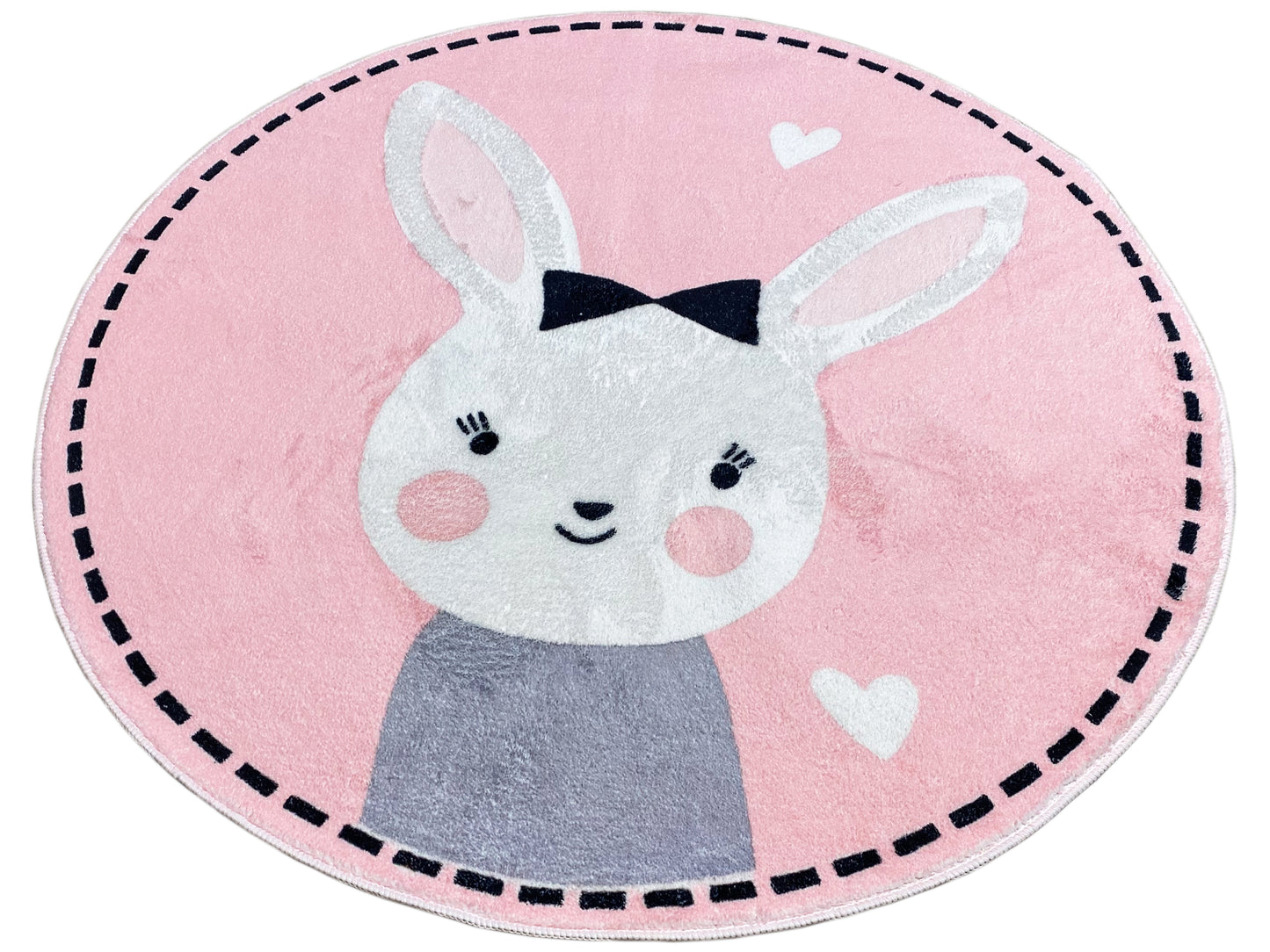Tapis rond pour enfants Lapin, 100 cm
