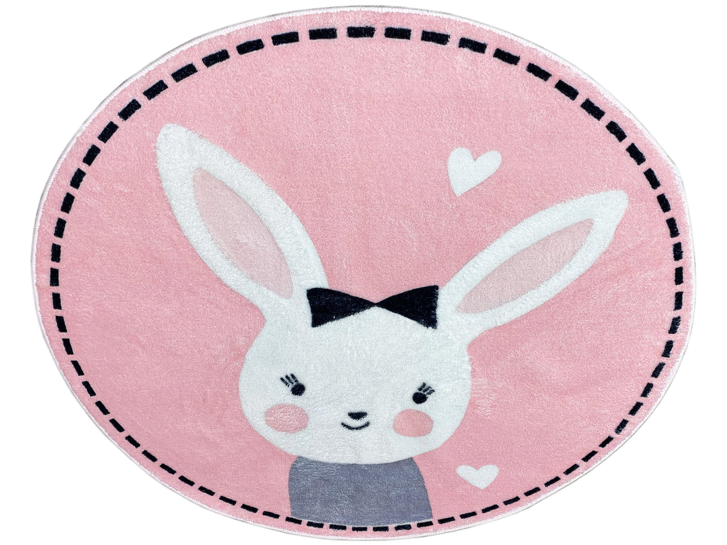 Tapis rond pour enfants Lapin, 100 cm
