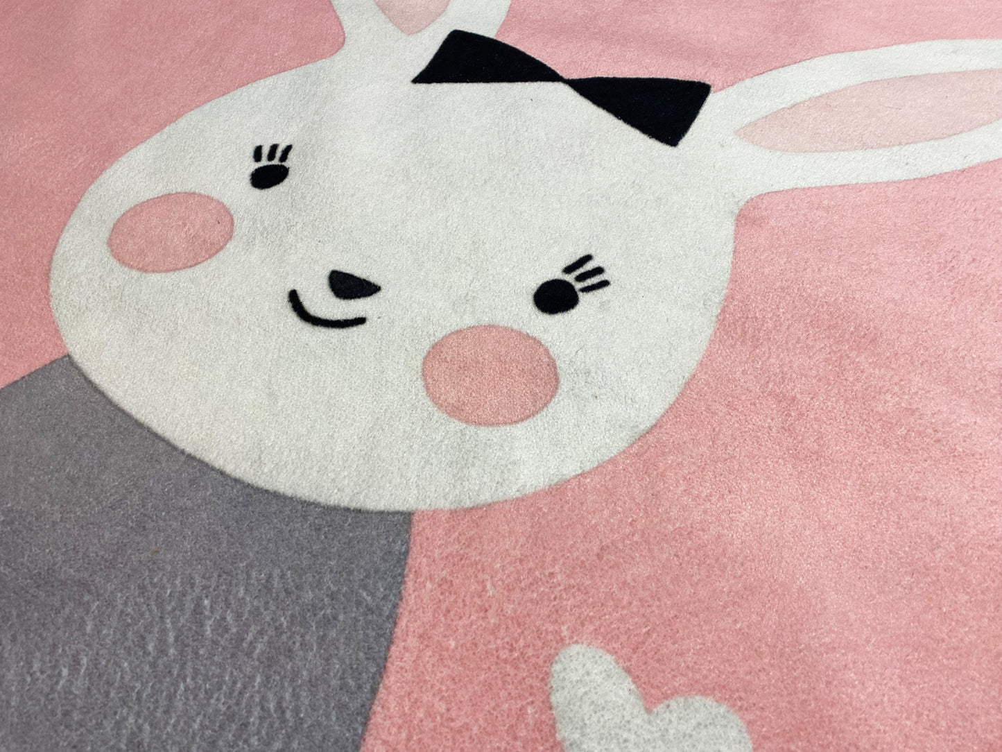 Tapis rond pour enfants Lapin, 120 cm