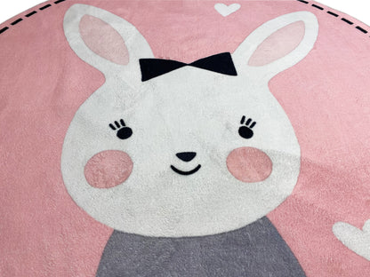 Tapis rond pour enfants Lapin, 160 cm