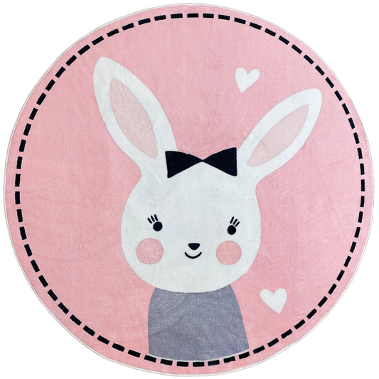 Tapis rond pour enfants Lapin, 160 cm