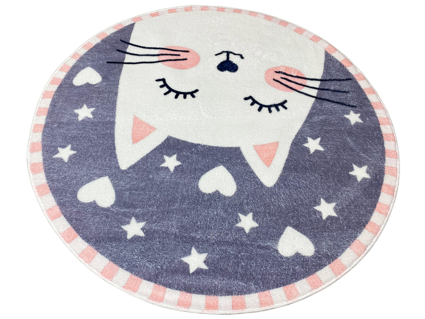 Tapis rond pour enfants Chat, 100 cm