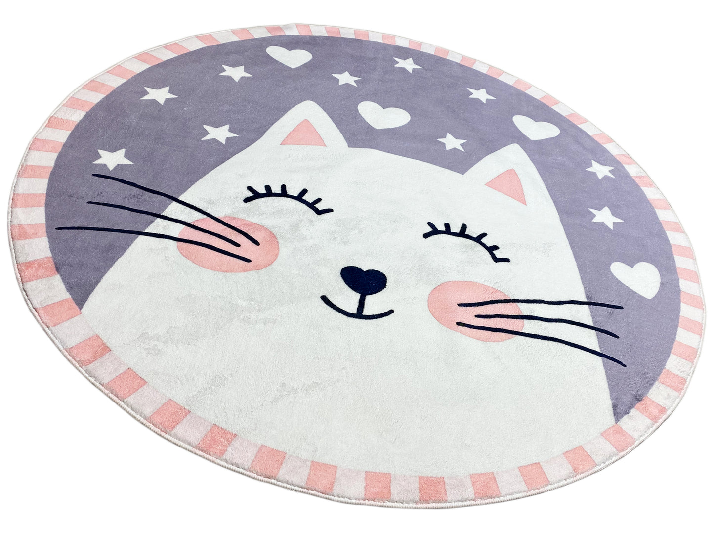 Tapis rond pour enfants Chat, 160 cm