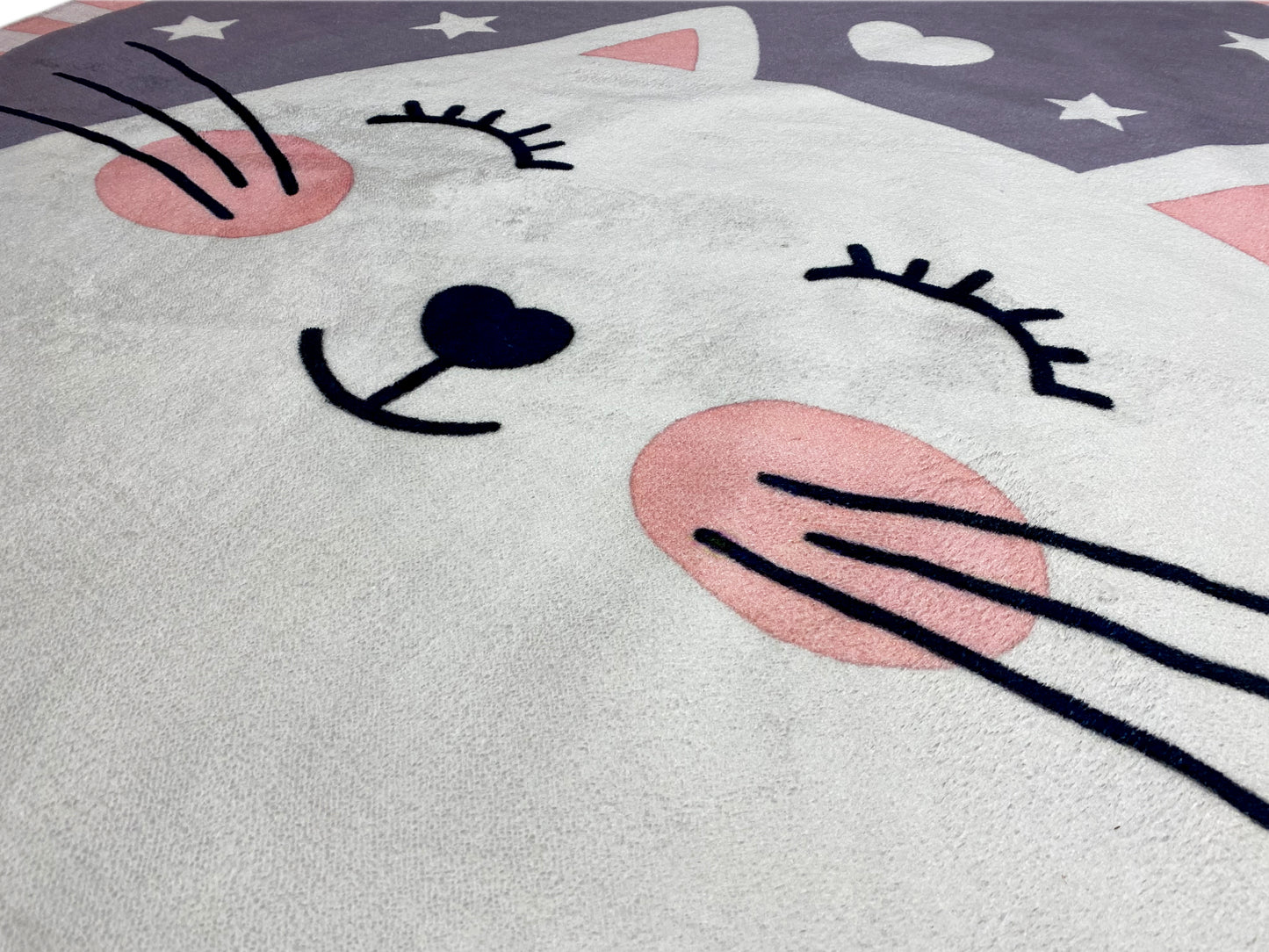 Tapis rond pour enfants Chat, 120 cm