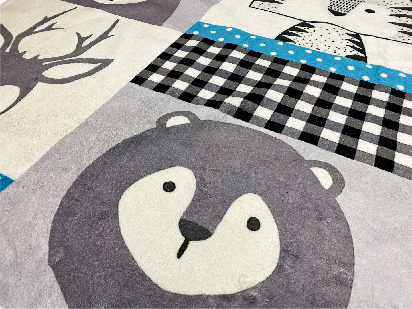 Tapis rond pour enfants Animaux, 120 cm