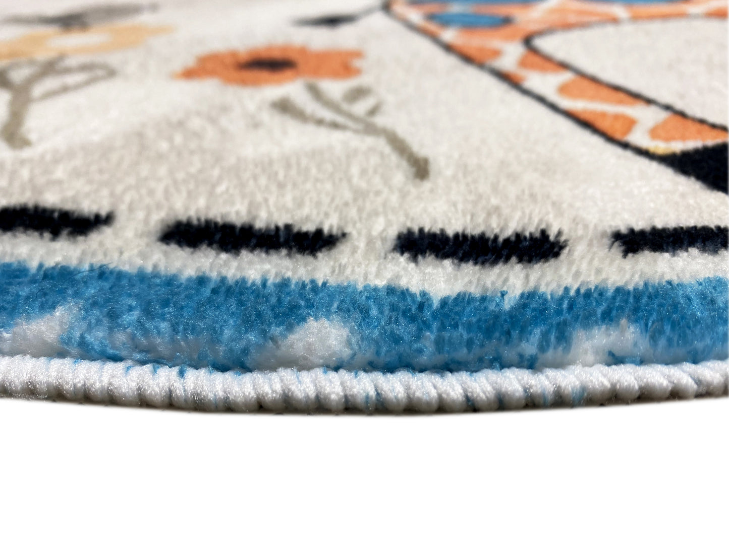 Tapis rond pour enfants Animaux, 100 cm