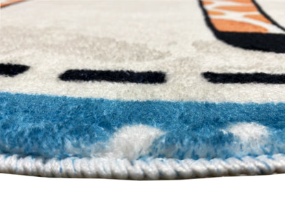 Tapis rond pour enfants Animaux, 120 cm