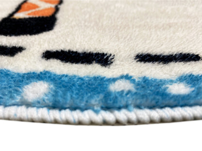 Tapis rond pour enfants Animaux, 160 cm