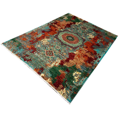 Mamluk Teppich, Türkis/Mehrfarbig, 237x173 cm - German Carpet Shop