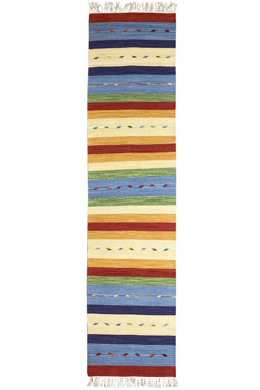  Moderner Kelim Läufer Teppich - Samak (80x300 cm) - Premium Teppich from German Carpet Shop - Just €75! Shop now at German Carpet Shop